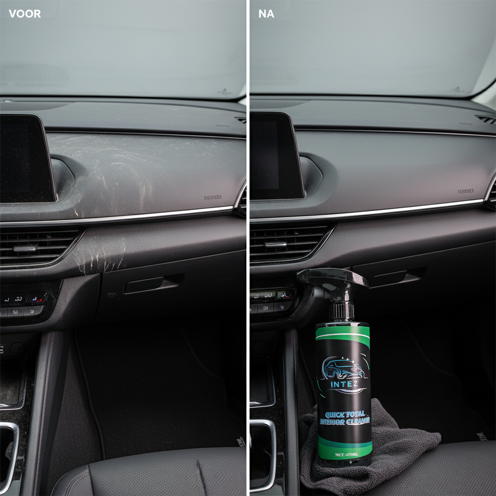 Quick Total Interior Cleaner voor en na