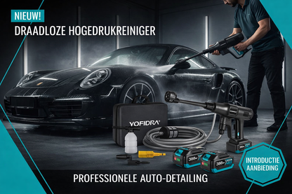 YOFIDRA Draadloze Hogedrukreiniger Set - 2x 18V Accu - Professioneel Auto Detailing