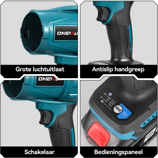 draadloze autodroger bladblazer