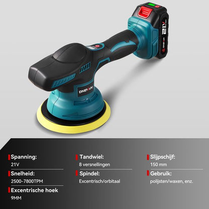 Dual Action Polisher draadloos 21V - Poliistmachine