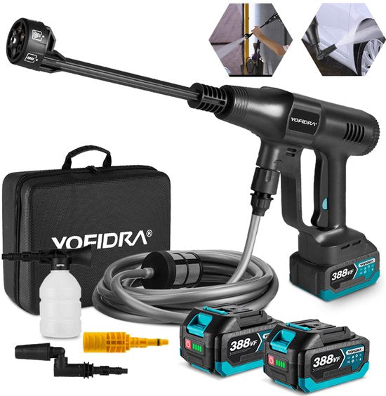 YOFIDRA Draadloze Hogedrukreiniger Set - 2x 18V Accu - Professioneel Auto Detailing