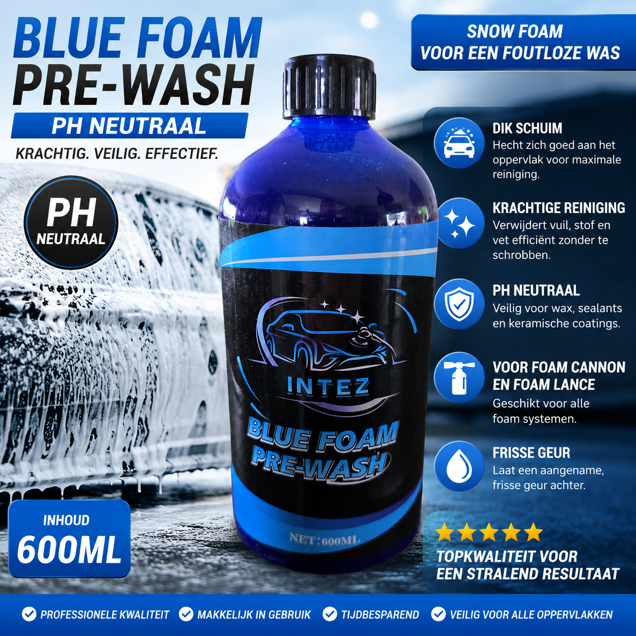 Intez Blue Foam Pre-Wash 600ml