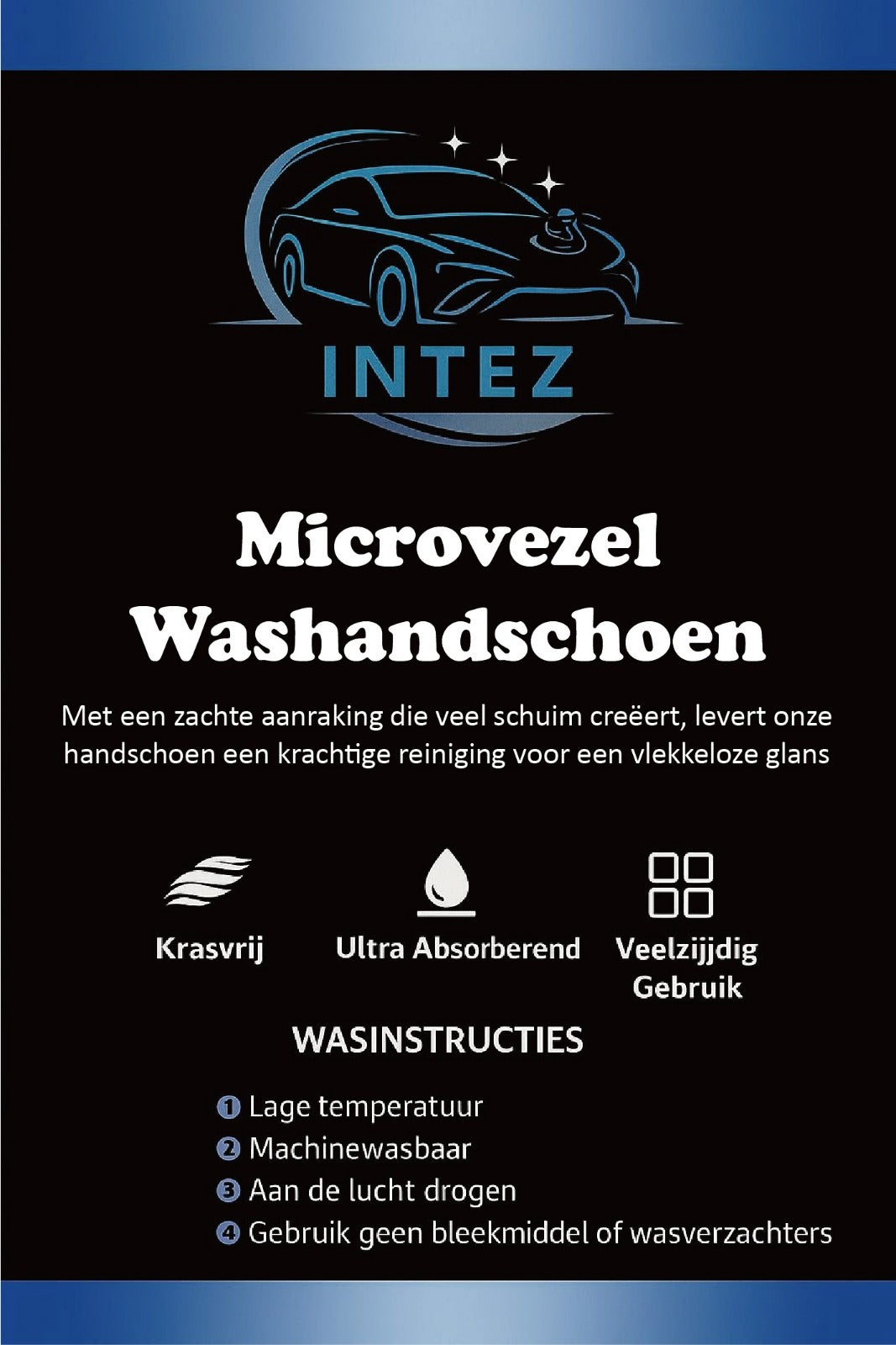 3+Tech Microfiber Wash Mitt