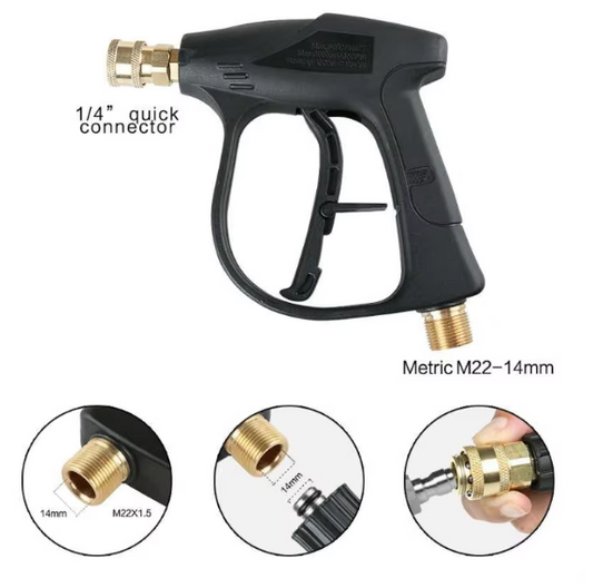 Short trigger met de Quick Release -foam canon - 5 nozels + Adapter