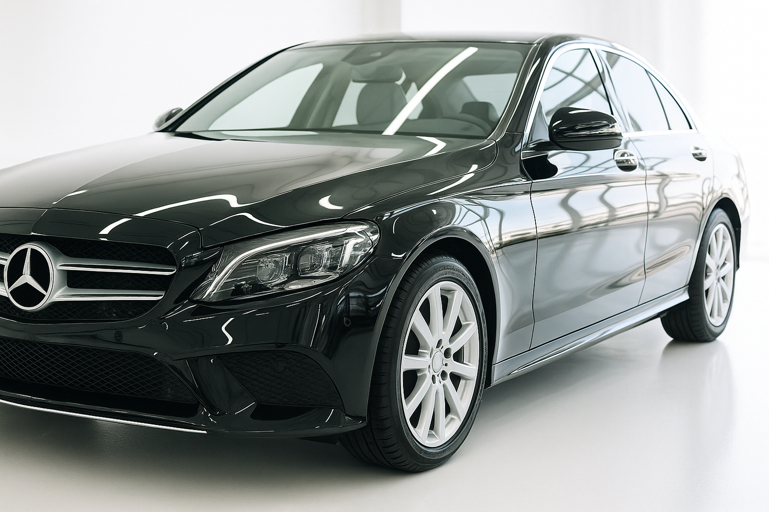 Heldere glanzende auto