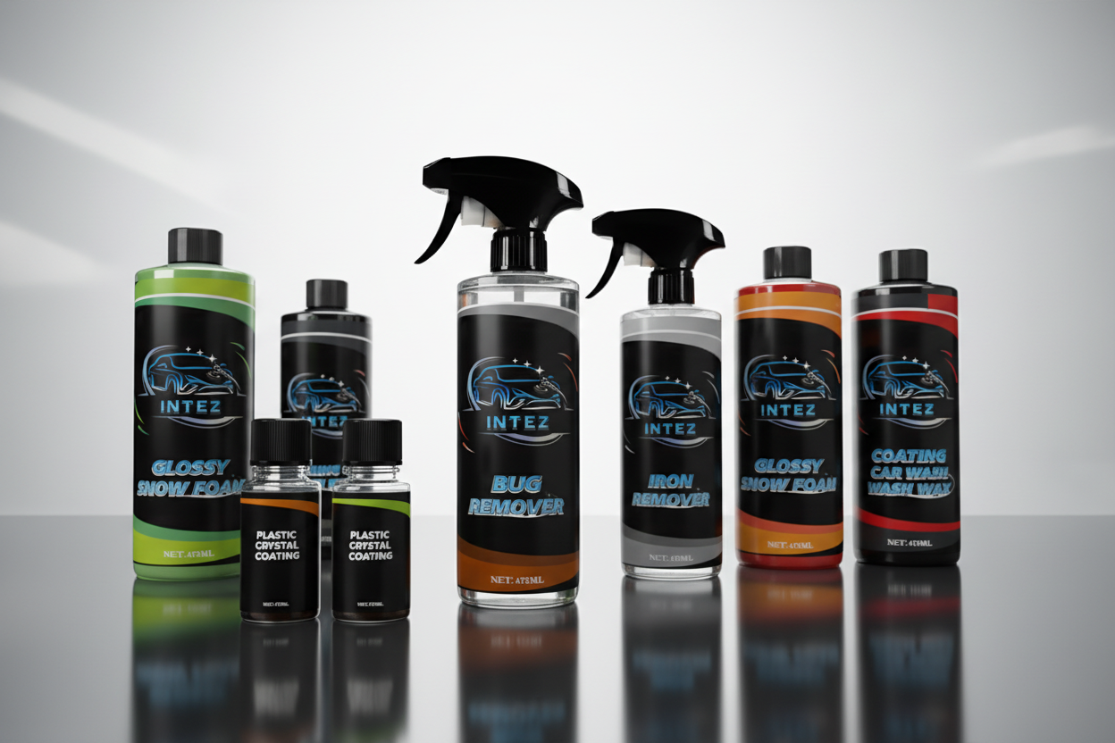 Intez automotive detailing producten hero banner