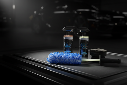 Velgen en banden reiniging set advertentie