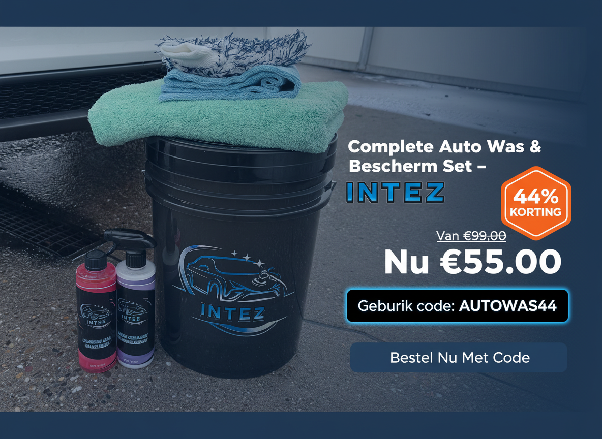 Website Banner met Kortingscode AUTOWAS44